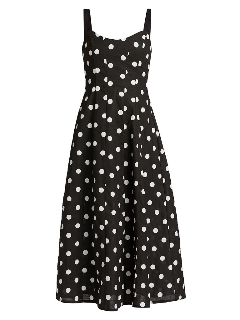 As It May Clementine Polka Dot Maxi Dress